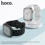 Ремешок для Apple Watch HOCO WA16 Flexible series bamboo pattern solid color silicone strap (42-49 мм, white)