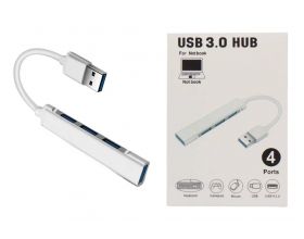 Разветвитель USB HUB 3.0 NN-HB020 на 4 порта кабель 15см (серебристый)