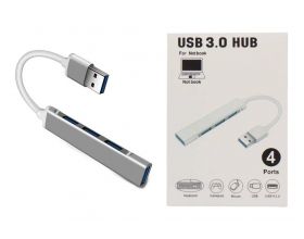 Разветвитель USB HUB 3.0 NN-HB020 на 4 порта кабель 15см (серый)
