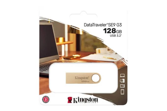 Флешка USB 3.0 Kingston DataTraveler SE9 G3 128 Gb