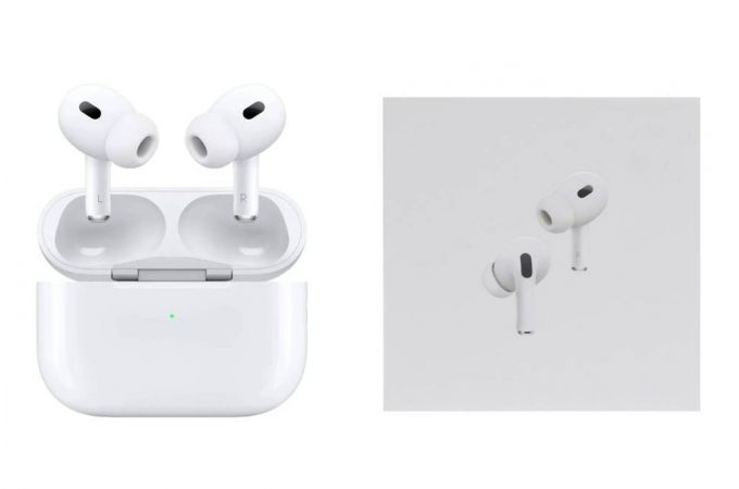 Наушники вакуумные беспроводные AirPods PRO 2 без шумоподавления (copy orig) (белый) (л)