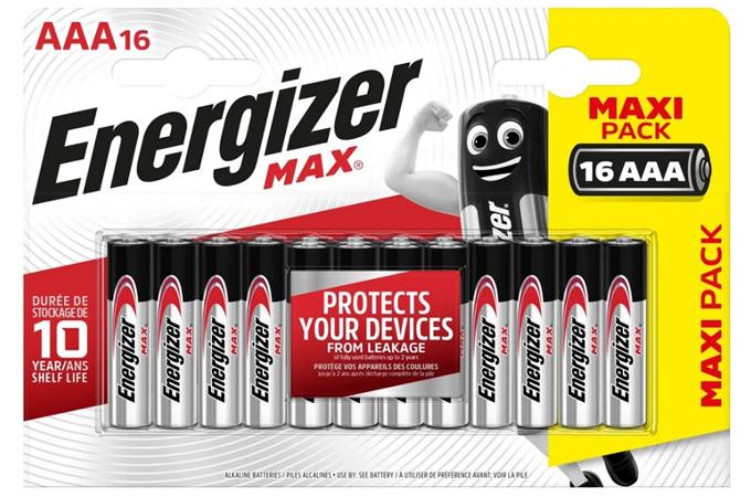 Батарейка алкалиновая Energizer MAX LR03/286 BL16 16/AAA цена за 16 шт