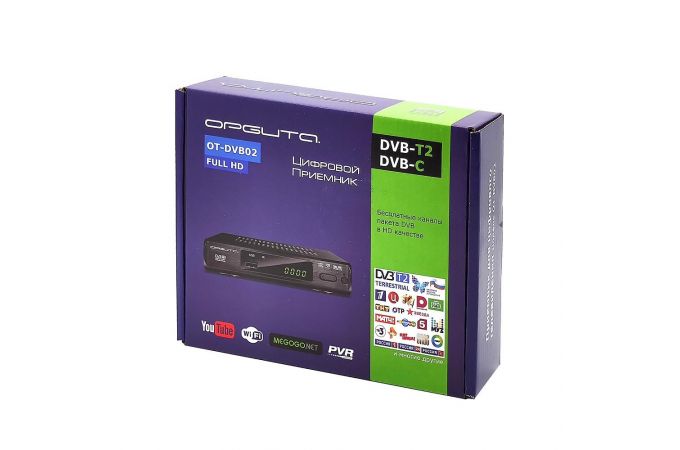 ТВ ресивер DVB-T2/C Орбита OT-DVB02 (Wi-Fi)