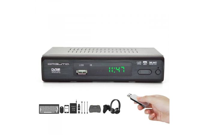 ТВ ресивер DVB-T2/C Орбита OT-DVB02 (Wi-Fi)