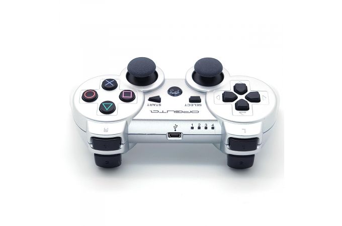 Геймпад беспроводной для Sony PlayStation 3 Орбита OT-PCG02 (Серебро, Bluetooth)