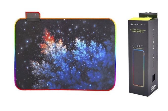 Коврик для мышки Орбита OT-PCM57 RGB (Иней, 25*35см)