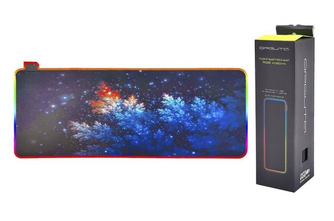 Коврик для мышки Орбита OT-PCM58 RGB (Иней, 30*80см)