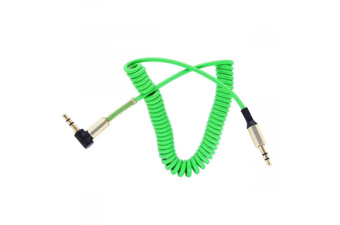 Кабель аудио AUX Орбита OT-AVC12 (Джек 3,5 мм на Джек 3,5 мм витой, угловой) 1.5м (УПАКОВКА 10шт)