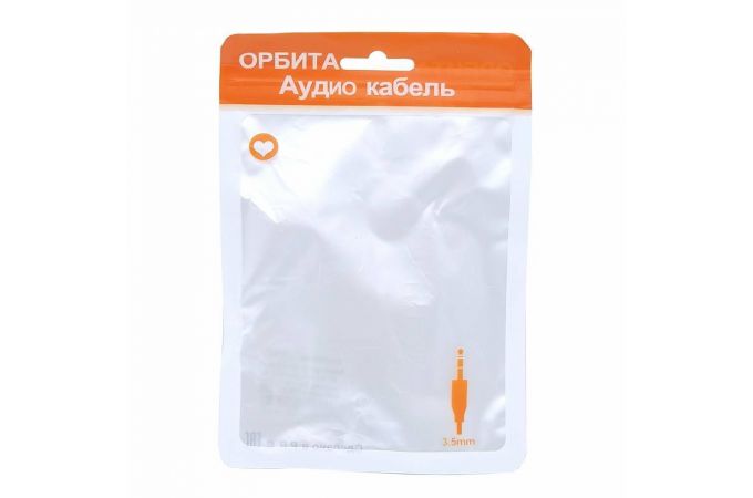Кабель аудио AUX Орбита TS-3302 (Джек 3,5 мм на Джек 3,5 мм витой) 2м (УПАКОВКА 20шт) У