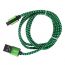 Кабель USB - MicroUSB Орбита KM-14,1A (зеленый) 1м (в оплетке, упаковка 10шт)