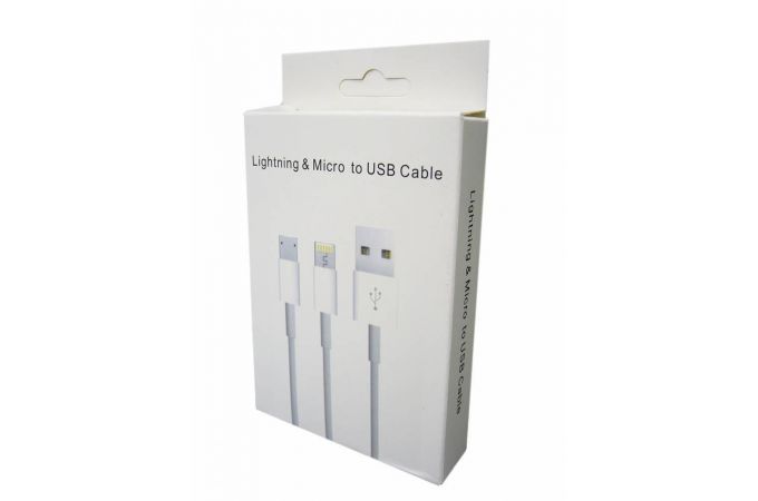 Кабель USB - MicroUSB Орбита KM-16, 2A (серебристый) 1м (в оплетке)