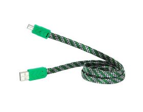 Кабель USB - MicroUSB Орбита OT-SMM50 2A (зеленый) 1м