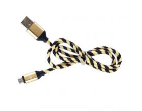 Кабель USB - MicroUSB Орбита OT-SMM35 2A (черно-желтый) 1м