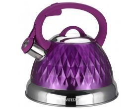 Чайник со свистком VITESSE VS-1122 сиреневый 2,8л