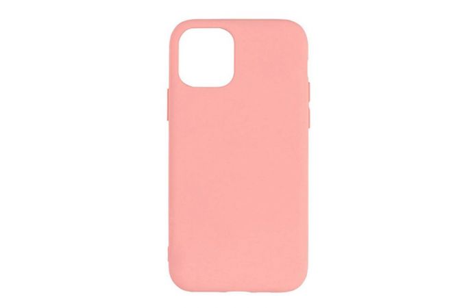 Чехол силиконовый для iPhone 14 (6,1) тонкий (бледно-розовый)