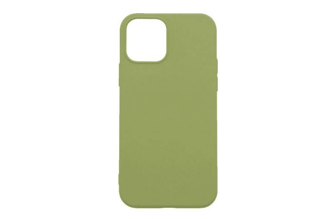 Чехол силиконовый для iPhone 14 (6,1) тонкий (оливковый)