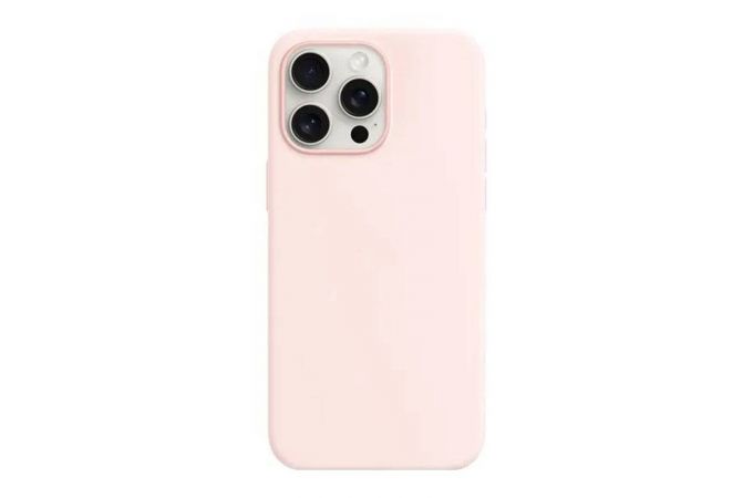 Чехол для iPhone 16 Pro (6,3) Silicone Case Soft Touch (светло-розовый)