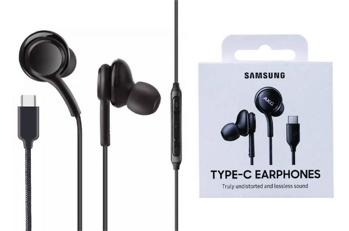 Наушники вакуумные проводные Samsung USB-C (черный) (or.)