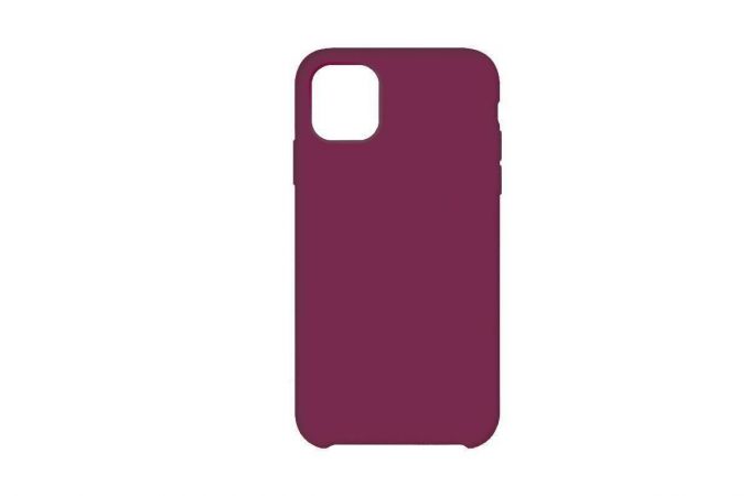 Чехол для iPhone 11 (6.1) Silicone Case Soft Touch (темная фуксия) 47