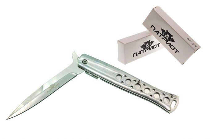 Нож складной Патриот PT-TRK77-3 Серебряный (9.5/23см)