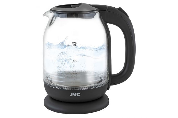 Чайник JVC JK-KE1510 серый 2200Вт, 1,8л, боросиликат. стекло, фильтр