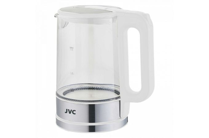 Чайник JVC JK-KE1520 белый 2200Вт, 1,7л, боросиликат. стекло, фильтр