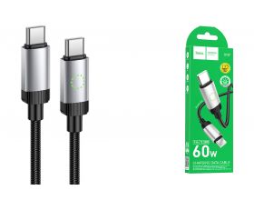 Кабель USB Type-C - Type-C HOCO X117 Star 60W (черный)