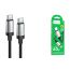Кабель USB Type-C - USB Type-C HOCO X117 Star 60W (черный)
