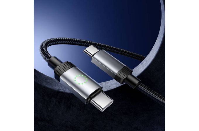 Кабель USB Type-C - USB Type-C HOCO X117 Star 60W (черный)