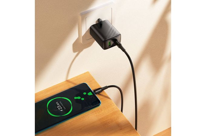 Кабель Type-C - Type-C HOCO X120 Beneficio 60W (белый)