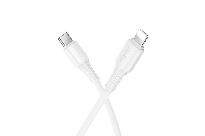 Кабель USB Type-C- Lightning HOCO X120 Beneficio PD27W (белый)