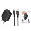 Сетевое зарядное устройство USB + кабель Type-C BOROFONE BA95A Ilustre with digital display (черный)