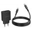 Сетевое зарядное устройство USB+2USB-C + кабель Type-C-Type-C BOROFONE BA98A Ilustre  with digital display set (черный)