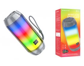 Портативная беспроводная колонка BOROFONE BR25 Crazy sound colorful luminous BT (серый)