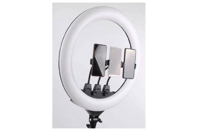 Кольцевая лампа напольная SLP G500 (45см) для фото и видеосъемки с регулировкой яркости (черный)