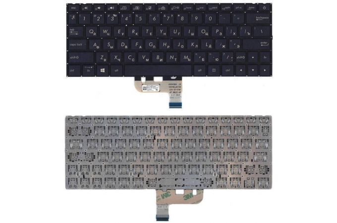 Клавиатура для ноутбука Asus UX333F черная с подсветкой