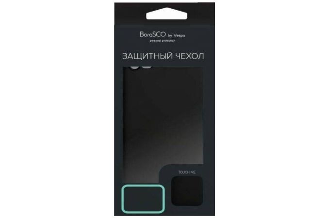 Чехол BoraSCO Soft Touch Realmi C31 черный силиконовый с микрофиброй