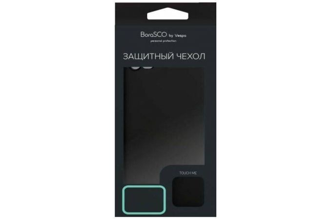 Чехол BoraSCO Soft Touch Tecno Camon 19 Pro черный силиконовый с микрофиброй