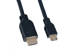 Кабель HDMI Mini - HDMI PERFEO HDMI A вилка - HDMI C (mini HDMI) вилка, ver.1.4, длина 2 м. (H1101)