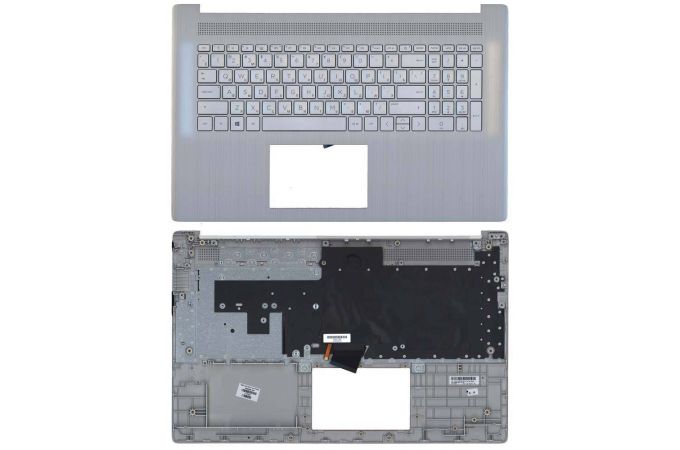 Клавиатура для ноутбука HP 17-CN 17-CP топкейс серый