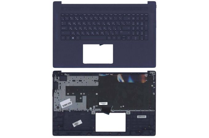 Клавиатура для ноутбука HP 17-CN 17-CP топкейс синий