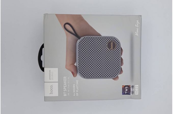 Портативная беспроводная колонка HOCO HC22 Auspicious sports BT (черный) (УЦЕНКА! МЯТАЯ УПАКОВКА)