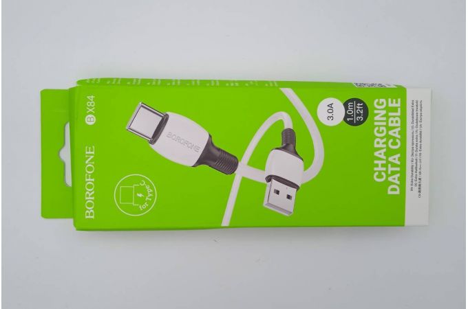 Кабель USB - USB Type-C BOROFONE BX84 (белый) 1м (УЦЕНКА! МЯТАЯ УПАКОВКА)