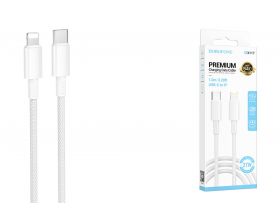 Кабель USB Type-C - Lightning BOROFONE BX117 Source (белый) 1м