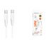 Кабель USB Type-C - USB Type-C BOROFONE BX119 New 60W (белый) 1м