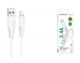 Кабель USB - Lightning BOROFONE BX119 New (белый) 1м