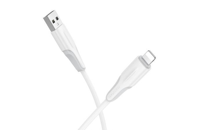 Кабель USB - Lightning BOROFONE BX119 New (белый) 1м