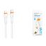 Кабель USB Type-C - Lightning BOROFONE BX118 Esplendido PD (белый) 1м