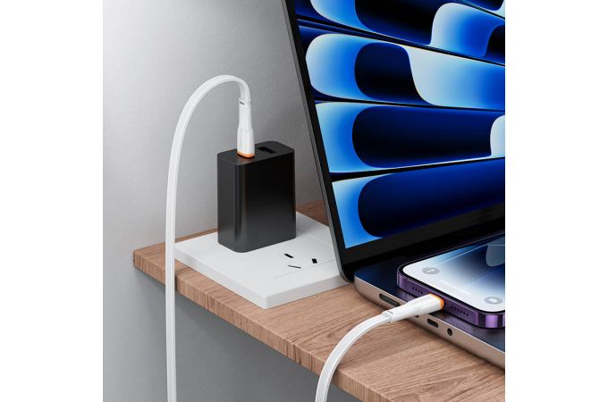 Кабель USB Type-C - Lightning BOROFONE BX118 Esplendido PD (белый) 1м