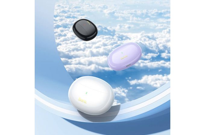 Наушники вакуумные беспроводные HOCO EQ17 Praise ANC noise cancelling (полуночный черный)